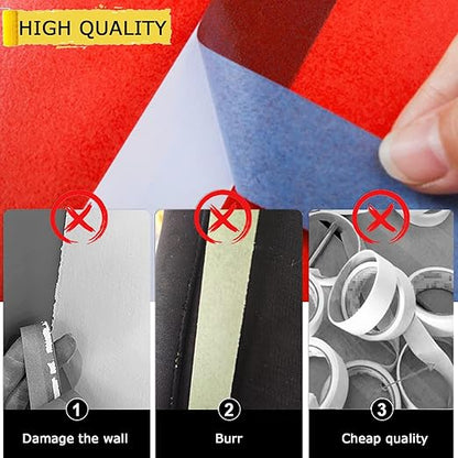 6 Rolls Masking Tape, Blue Painters Tape, Artist Painter's Painting Paper Tape for Multi-Purpose Wall Paint, DIY Crafts & Arts, Scrapbooking, Decoration, Labeling, Edge Finishing (1.88Inch x 60.1Yard)