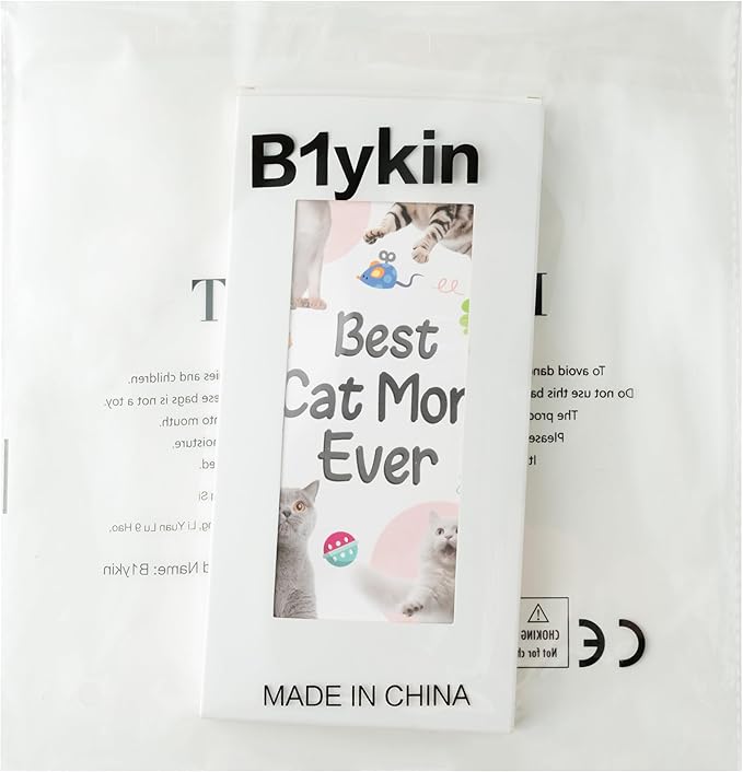 B1ykin Sticky Notes Set - Cartoon Theme Cute Self-Stick Notes Pad Teacher Appreciation Gifts， Self-Adhesive Writing Memo Pages Sticky to Do Notepad for Kids Employee School Office (Cat Lovers)