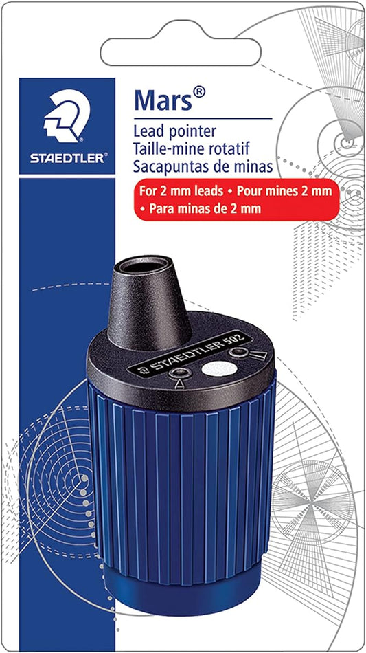 Staedtler 502 BK A6 Mars Rotary Action Lead Pointer and Tub for 2mm Leads, 502BKA6,Blue
