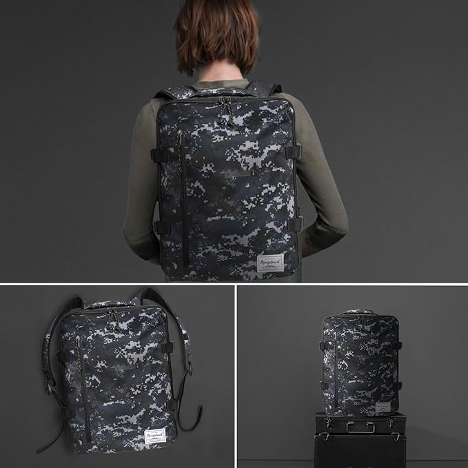 Underseat Carry-On Backpack Luggage Lightweight Casual Laptop Backpack 15.6-inch Travel Commute Gym Sport Daypack 21L, Digi Camo