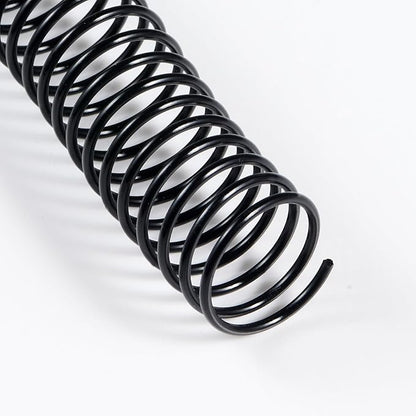 TOTiyea 100 Pack Plastic Spiral Binding Coils, Multi Sizes, 4:1 Pitch, Black, Plastic Binding Spirals (8mm+10mm+12mm+16mm+20mm+25mm, Multi Capacity)