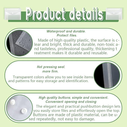 Vmiapxo 40 Pack Stamp and Die Storage Pockets, Reusable Small Plastic Envelopes Waterproof Sticker Organizer Receipt Holder Photo Storage Folders (Mixed Size)