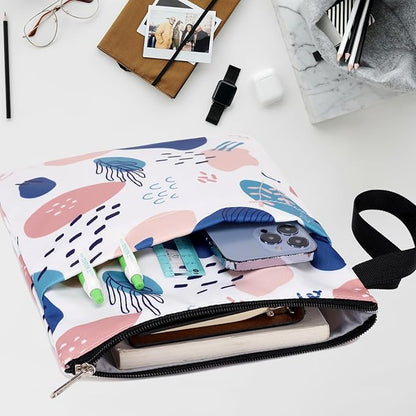 DSIUE Book Sleeve Book Protector Book Lovers Gifts Book Covers for Paperbacks with Zipper,11.4 X 9 Inch