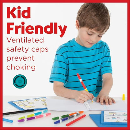 Faber-Castell DuoTip Washable Markers - 24 Markers, 48 Colors