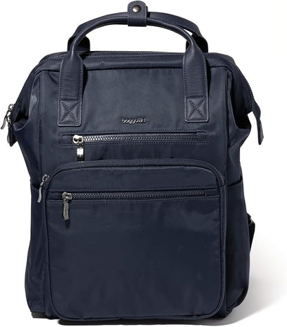 Baggallini Chelsea Laptop Backpack, French Navy Twill