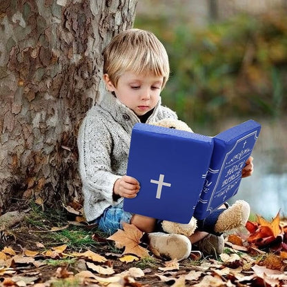 Bible Pillow Book Plush That Opens Christian Holy Bible Stuff Religious Party Favors Gifts for Kids for Christening Easter