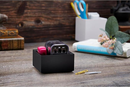 Bostitch Office Konnect Desk Organizer Accessory Tray, Stacks for Desktop Storage, Black