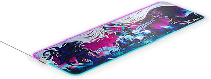 SteelSeries QcK Prism Gaming Mouse Pad - 2-Zone RGB Illumination - Real-time Event Lighting - Optimized for Gaming Sensors - Size XL - Neo Noir