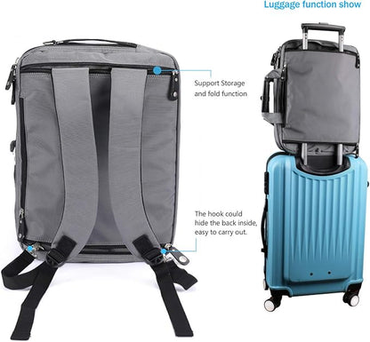 18.4 Inch Laptop Briefcase Backpack Messenger Shoulder Bag 18 Inch Gaming Notebook Computer Case Handbag for Business Travel