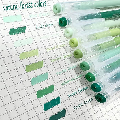 0.5mm Journal Colouring Pens, Assorted Rainbow Colors Pens Set of 9 for Adults Journal Coloring Calligraphy,Made for Everyday Writing, Journals,Drawing,Coloring Books (Natural Forest Colors)