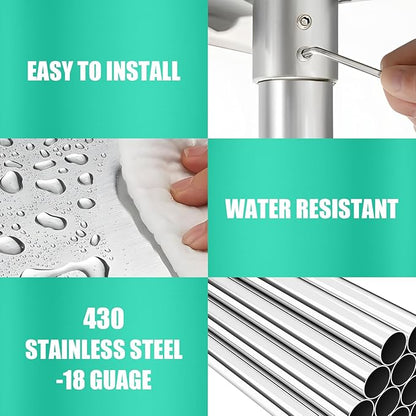 STABLEINK NSF Stainless Steel Table, 30 x 14 Inches Metal Prep & Work Table with Adjustable Undershelf, for Commercial Kitchen, Restaurant, Hotel and Garage,Small Stainless Steel Table