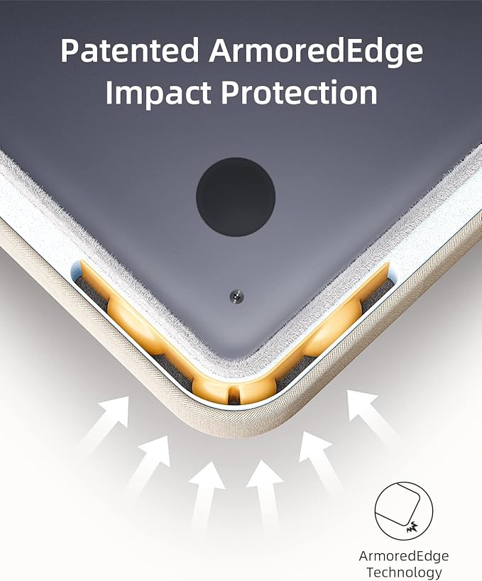 Protective 16 Inch Laptop Sleeve for 15 16 MacBook Air/Pro, 15.6 16 HP Dell Lenovo Asus Notebook - Shockproof, Water-Resistant with Accessory Pocket (Black, 16 inch)