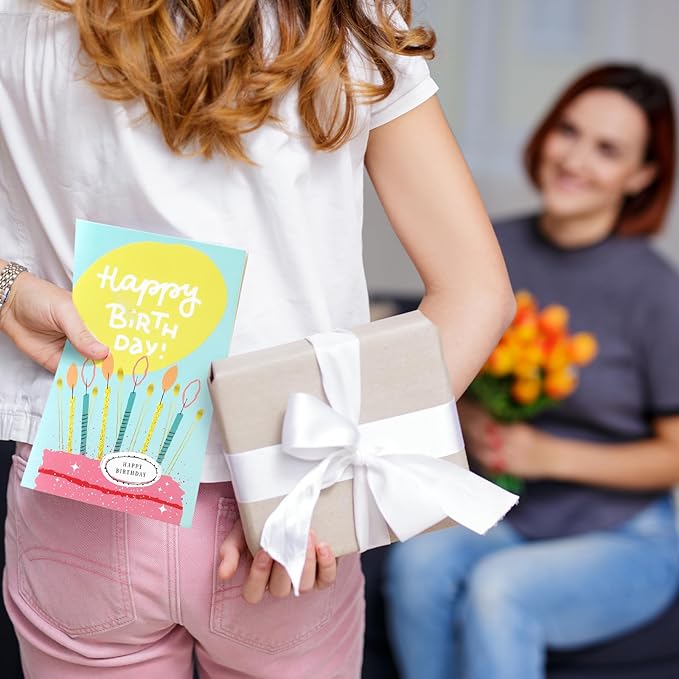 Harloon 200 Pack Happy Birthday Card Assorted Bulk with Blank Envelopes and Stickers 4 x 6 Inches Greeting Blank Happy Birthday Cards for Men Women Adults Kids, 20 Styles(Cute Style)