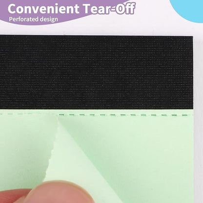 WINKIO Colored Legal Pads,5 Pack Writing Pads 8.5 x 11 inch, Micro Perforated Notebooks with Sturdy Back, Wide Ruled, 30 Sheets Per Writing Pad for School, College, Office, Professional