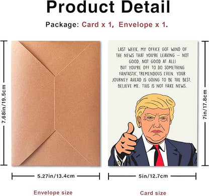 Funny Coworker Farewell Card, Funny Farewell Gift for Coworker, Coworker Retirement Farewell Card, Friend Farewell Card, Good Luck Card for Women Men