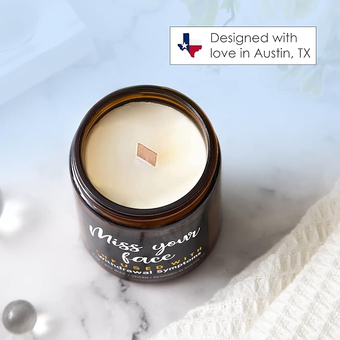 Funny Friendship Candle, Fun Gifts for Women Friends, Funny Gifts for Friendship Gifts Funny Gifts for Women Friends, Funny Friend Gifts for Women & Men, I Miss Your Face Candle, Fun Birthday Gifts