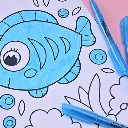 coruscant Blue Highlighters Bright Colors,32 Packs, Chisel Tip Marking, Quick Drying,No Bleed for Teacher Kids Organizing and Coloring in the Home, School, Office