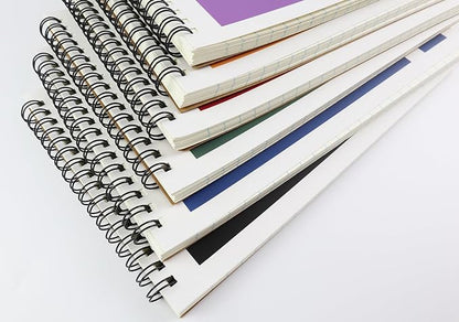 Top Spiral Steno Pads,6 Pack Notepads 6x9 Inches,80 Sheets White Paper Gregg Rule Steno Notebooks for Writing Notes in School, University, College, Office