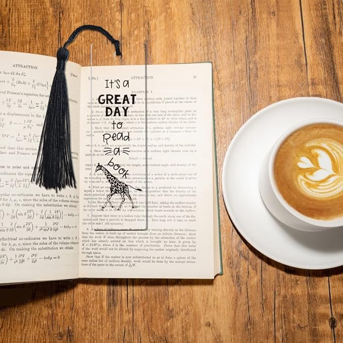 Great Day Inspirational Bookmark Gifts for Women Girls Giraffe Lovers Bookworm Sister Daughter Lovers Book Female Sister Gifts Friendship Gifts Friend