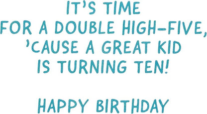 American Greetings 10th Birthday Card (Double High-Five)