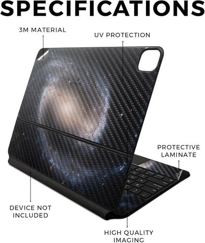 Carbon Fiber Skin Compatible with Apple Magic Keyboard for iPad Air 13-inch (M2) 2024 - Eridanus - Premium 3M Vinyl Protective Wrap Decal Cover - Easy to Apply | Crafted in The USA by MightySkins