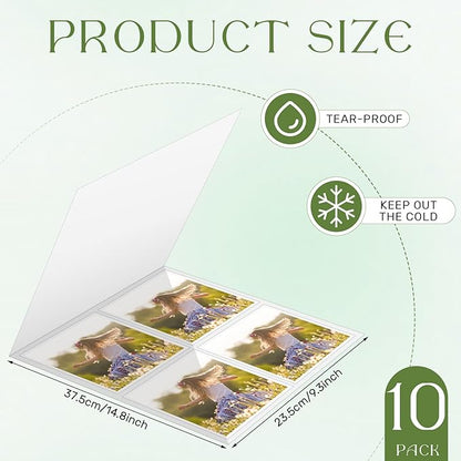 10 Pack Letter Size Laminating Pouch Carrier 9 x 15" Laminator Carrier Sleeve Laminating Carriers Sheets Lamination Carrier Thermal Protection for Most Laminating Pouch