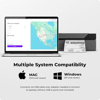 Rollo USB Shipping Label Printer - Commercial Grade Thermal Label Printer for Shipping Packages - High Speed Direct Thermal 4x6 Label Printer