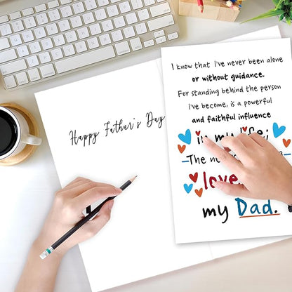 Funny Fathers Day Card Gift for Dad, Happy Birthday Gifts for Daddy from Daughter Son, Dad Birthday Card, Thank You Dad Card