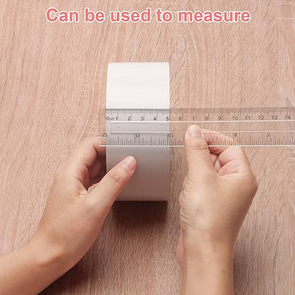 2 Pack-12 inch Clear Plastic Ruler Straight Shatterproof Transparent Rulers for Office Supply (Clear)