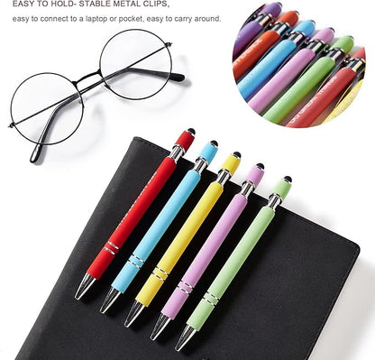 10PCS Funny Pens Colorful Ballpoint Pens with Bible Verse and Touch Screen Function Office Gifts(10PCS)