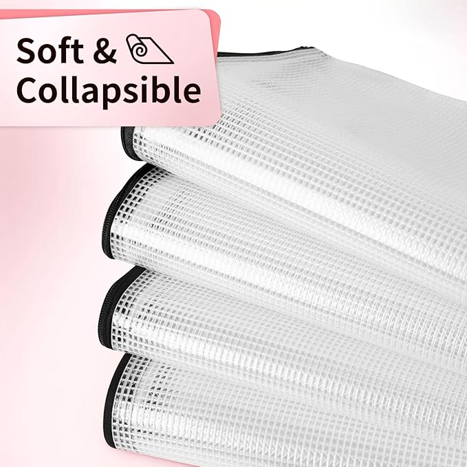 Umriox Small Zipper Pouch, 9.5x7.1 in (Black, 12 Packs), Zipper Bags with Zipper for Office Supplies Travel Accessories