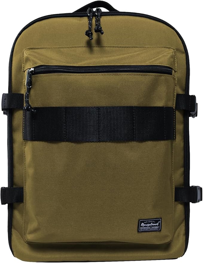 Travel Backpack 17L Lightweight Casual Small Carry-on Daypack 15-inch Laptop Notebook, Underseat Overnight Weekender, Khaki