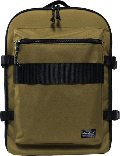 Travel Backpack 17L Lightweight Casual Small Carry-on Daypack 15-inch Laptop Notebook, Underseat Overnight Weekender, Khaki