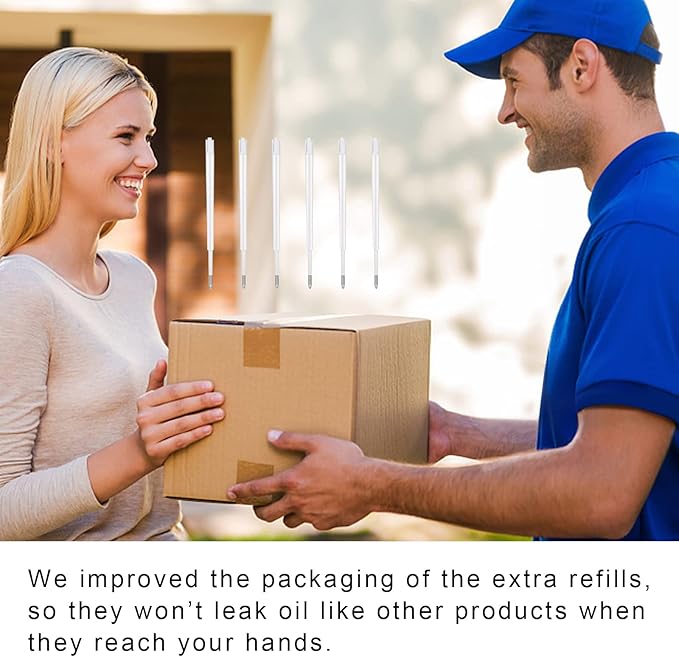 Big Fat Pens (12 Pack) Aids Writing For Tremor, Arthritis, Parkinson, Handicap, Carpal Tunnel Large Wide Grip Pens Retractable Ballpoint Pens (6 Pens + 6 Extra Refills)(Blue)