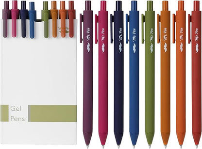 Mr. Pen- Retractable Gel Pens, 8 Pack, Unique Vintage Ink Colors Gel Pens Fine Point 0.7mm, Fast Dry Vintage Pen, Retractable Pens, Gel Ink Pens, Aesthetic Pens for Journaling Fine Tip Pens