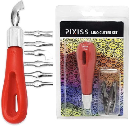 Stamp Carving Blocks (8 Rubber Blocks + Carving Tool)