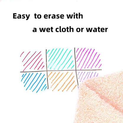 TWOHANDS Wet Erase Markers Ultra Fine Tip,0.7mm,Low Odor,Extra Fine Point,12 Assorted Colors,Whiteboard Markers for Office,Home,or Planning Dry Erase Board,20703