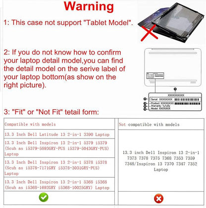 Alapmk Protective Case Cover for 13.3" Dell Inspiron 13 2-in-1 5378 5368 5379 i5378 i5368 i5379 & Latitude 13 2-in-1 3390 Laptop (Warning:Only fit Model 5378 5368 5379),Love Tree