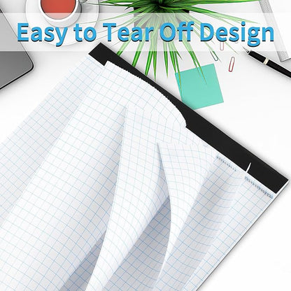 Grid Paper Notebook 8.5 X 11, 4x4 Graph Paper,-Sturdy Cardboard Backing, Graph Paper Pad for School, Office, Home, 70 Gsm Grid Paper, 2 Packs, 30 Sheets/Pad