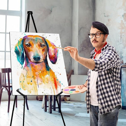 AROIC 63 "Easel Stand for Display, 10 Pack Portable Foldable Metal Easel, Easels for Signs Wedding Logos ,Arts, Painting,Adjustable Floor Easels with 10 Storage Bag