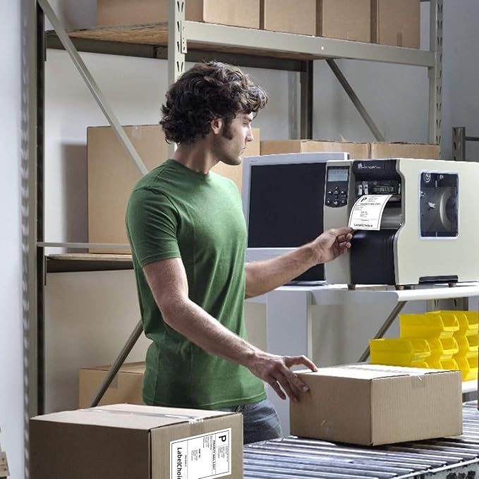 1 Roll 3" Core 4"x6" inch Direct Thermal Labels for Industrial Printers, No Ribbon Needed, Commercial Grade (1000 Labels/Roll, Total 1000 Labels)