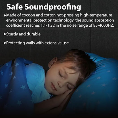 12-Pack Large 48"x36" Cork Board for Office & Walls - Self-Adhesive Felt Wall Tiles with Push Pins | Reusable Tack Board for Home Decor | Removable Alternative to Traditional Cork Bulletin Boards