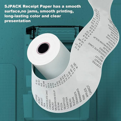40 Rolls Thermal Paper 3 1/8 x 230ft Pos Receipt Paper, Cash Register Roll TM-T88 T-20 T-90 SRP-350 370