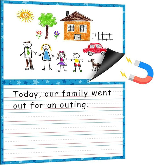 Giant Magnetic Dry Erase Handwriting Paper for Classroom Whiteboards – Reusable Writing Chart with Lined Paper Design, Perfect for Handwriting Practice, Homeschooling, and Teacher Essentials