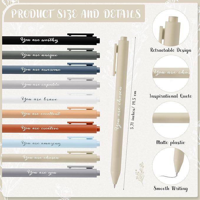 60 Pcs Inspirational Notebooks Motivational Mini Notepads Bulk Aesthetic Mini Notebook with Pen Employees Appreciation Gifts for Social Worker Coworkers Teachers Office (Neutral Colors)