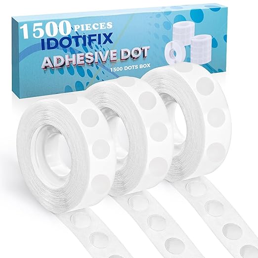 Balloon Glue Points Dots Double Sided 1500 Pcs, Balloon Tape for Arch, Wedding Decoration, Birthday Celebration and Home Made Crafts for Christmas Decorations