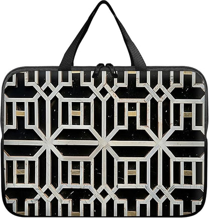 Universal Tablet Laptop Sleeve Case 10 inch, Vintage Geometrics Slim Carrying Case Durable Handbag Travel Laptop Bag for 7 to 10-inch Laptops/Notebook/Kids Tablet/ipad/eBook Readers