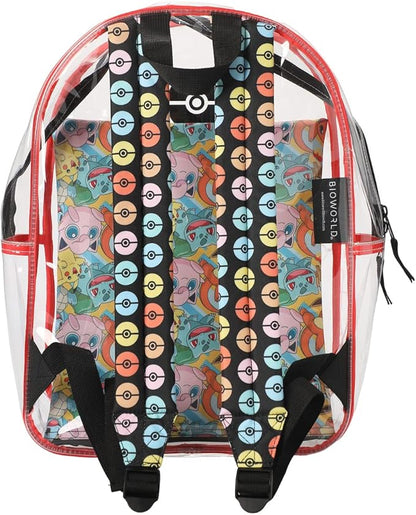 Pokemon Multi Character AOP Adult 17 Backpack With Removable Laptop Pouch