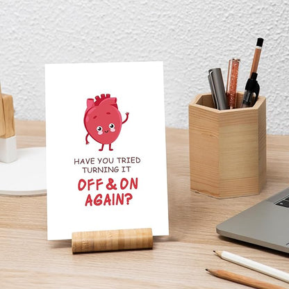 Funny Heart Surgery Card, Cheeky Sympathy Gift for Open-heart Operation Patient, Unique Get Well Soon Card for Him Friend