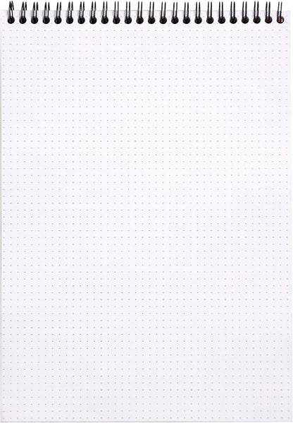 Rhodia Wirebound Notepad, A4, Dot - Black (185039C)